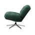 2x Armchair Swivel Chair Padded Accent Chairs Polyester Green
