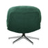 2x Armchair Swivel Chair Padded Accent Chairs Polyester Green