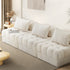 3 Seater Boucle Modular Sofa Lounge Chair Armless White