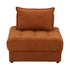 Oikiture 2 Seater Velvet Modular Sofa Lounge Chair with Backrest Brown