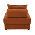 Oikiture 2 Seater Velvet Modular Sofa Lounge Chair with Backrest Brown