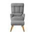 2x 360 Swivel Recliner Armchair Lounge with Stool Grey