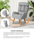 2x 360 Swivel Recliner Armchair Lounge with Stool Grey