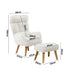 3X 360 Swivel Recliner Armchair Lounge with Stool Sherpa