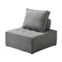 2PCS Modular Armless Sofa Linen Grey