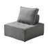 3PCS Modular Armless Sofa Linen Grey