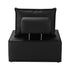 2pcs Pu Leather Sofa Couch Black