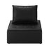 3pcs Pu Leather Sofa Couch Black