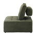4PCS Modular Sofa Lounge Chair Armless Sherpa Green