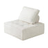 2PCS Modular Armless Sofa Sherpa White