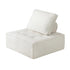 3PCS Modular Armless Sofa Sherpa White