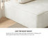 4PCS Modular Armless Sofa Sherpa White