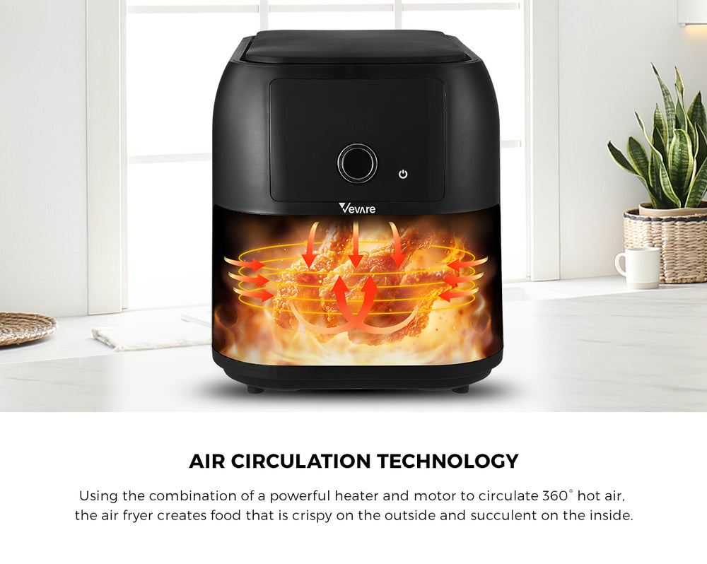 Air Fryer 8L Oven Digital Touch Oil Free Cooker 1700W