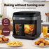 Air Fryer 5.5L Touch Control Electric Cooker 1200W Black