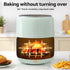 5L Air Fryer Touch Control 1500W Digital Hot Air Fryer Green Kitchen
