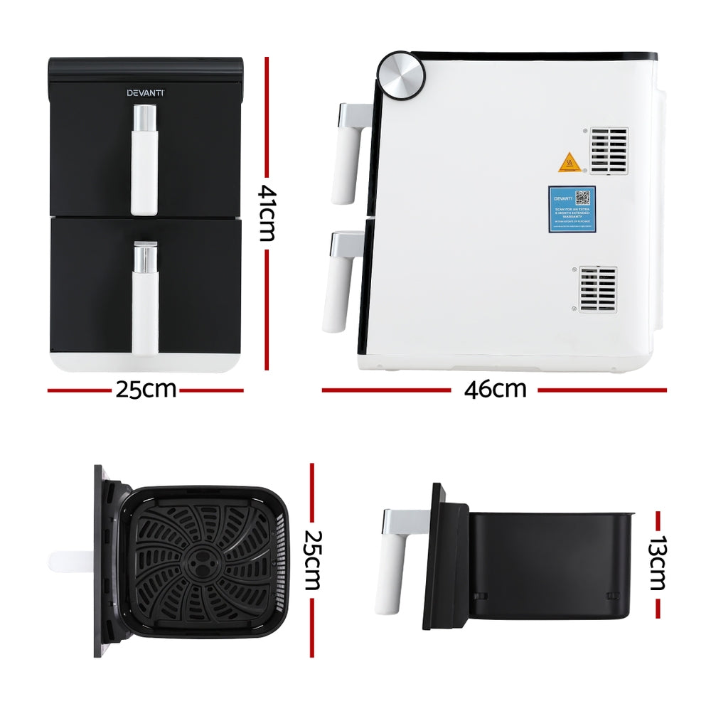 Air Fryer Oven 11L Dual Zone Fryers