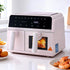 Air Fryer 9L Dual Zone Fryers 2600W Pink