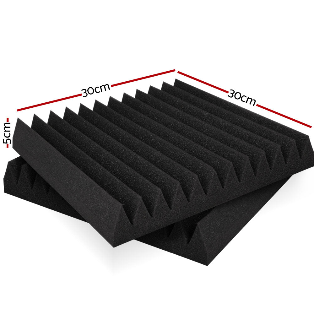 Acoustic Foam 20pcs 30x30x5cm Sound Absorption Proofing Panel Studio Wedge