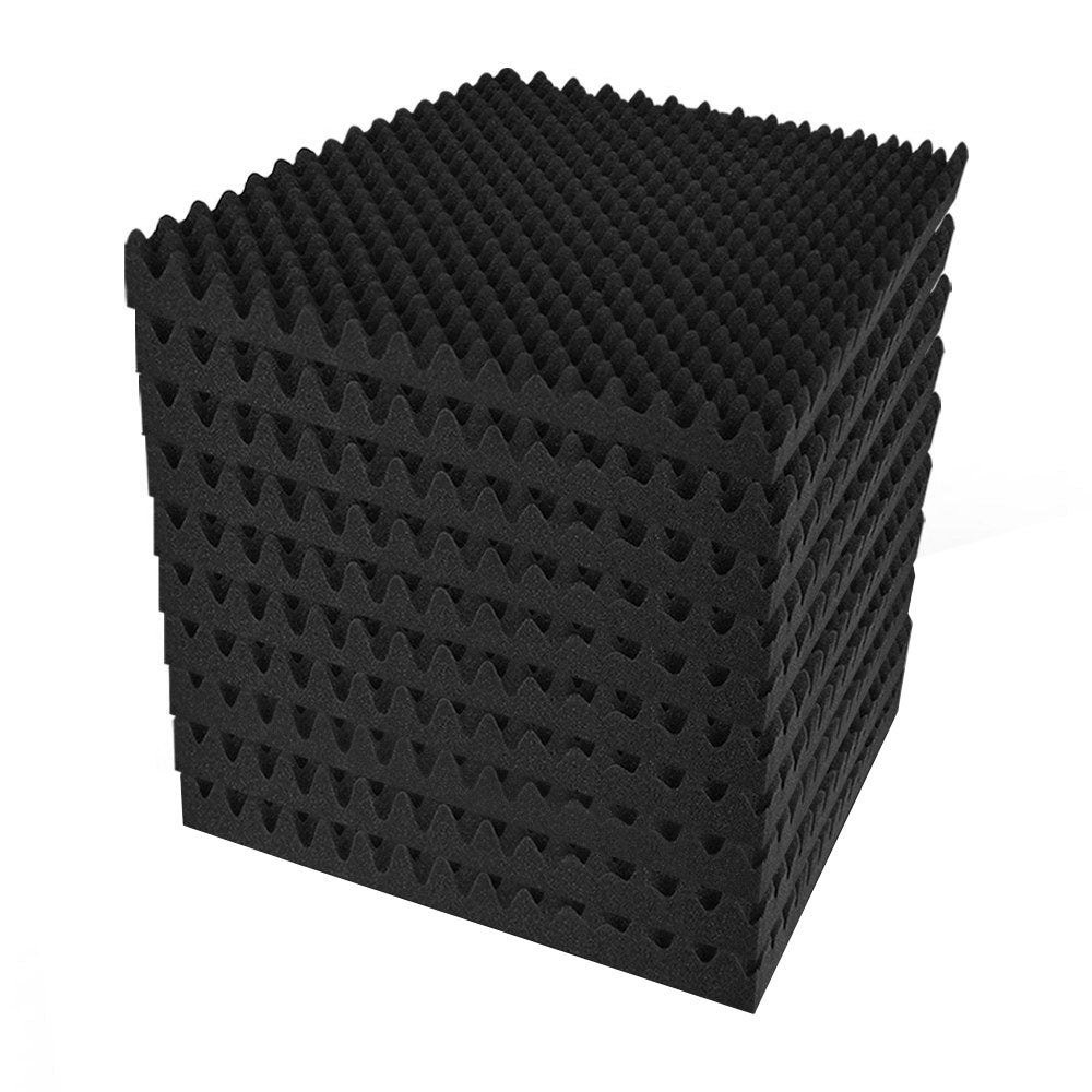 Acoustic Foam 20pcs 50x50x5cm Sound Absorption Proofing Panels Eggshell