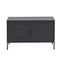 Charcoal Metal Storage Cabinet Sideboard Buffet with Adjustable Shelf