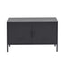 Charcoal Metal Storage Cabinet Sideboard Buffet with Adjustable Shelf
