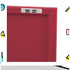 Pink Metal Storage Cabinet Sideboard Buffet with Adjustable Shelf