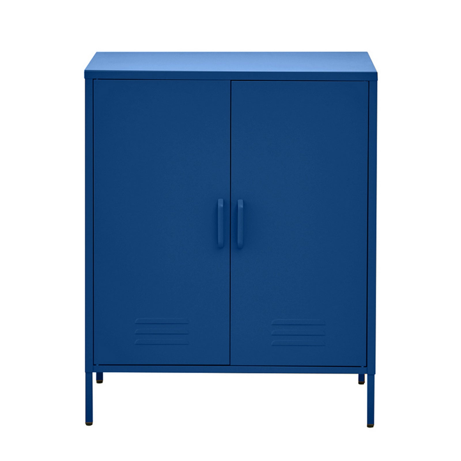 Artiss Metal Locker Cabinet Blue Storage Sideboard Buffet Cabinet 80cm