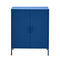 Artiss Metal Locker Cabinet Blue Storage Sideboard Buffet Cabinet 80cm