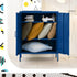 Artiss Metal Locker Cabinet Blue Storage Sideboard Buffet Cabinet 80cm
