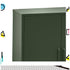 ArtissIn Green Metal Storage Cabinet Sideboard Buffet with Adjustable Shelves
