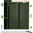 ArtissIn Green Metal Storage Cabinet Sideboard Buffet with Adjustable Shelves