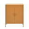 ArtissIn Metal Buffet Sideboard Cabinet Storage Cupboard Yellow 80cm
