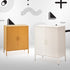 ArtissIn Metal Buffet Sideboard Cabinet Storage Cupboard Yellow 80cm