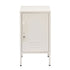 Artiss Bedside Table Metal Cabinet - White