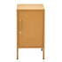 Artiss Bedside Table Metal Cabinet - Yellow