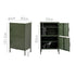 ArtissIn Metal Storage Cabinet Steel Sideboard Buffet Cupboard Green 60cm