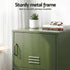 2x Buffet Sideboard Cabinet Storage Cupboard 2 Doors Metal Green DOUBLE