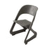 Set of 4 Dining Chairs Office Cafe Lounge Seat Stackable Plastic Leisure Chairs Grey