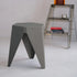 Set of 2 Puzzle Stools Side Table Stackable Indoor Outdoor Grey