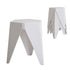 4PC Puzzle Stool Bar Stools Stackable White