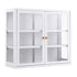 Buffet Cabinet Sideboard Wall Mounted Clear Display Storage 60cm White
