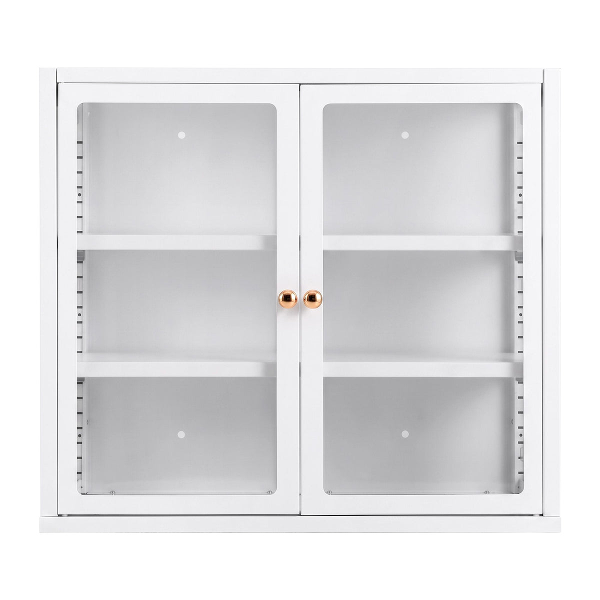 Buffet Cabinet Sideboard Wall Mounted Clear Display Storage 60cm White
