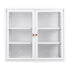 Buffet Cabinet Sideboard Wall Mounted Clear Display Storage 60cm White