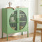 Artiss Metal Buffet Sideboard Cabinet 2 Door Storage Unit Elsa Green Steel
