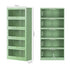 2x Buffet Sideboard Cabinet Storage Cupboard Mesh Doors Metal ELIA Green