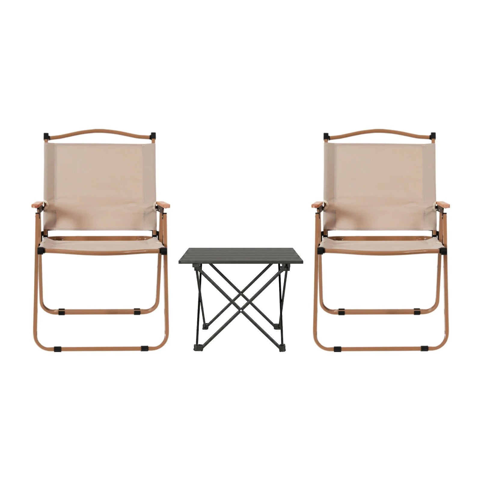 3pc Camping Table Chair Set Outdoor Folding Aluminium Portable Picnic