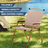 3pc Camping Table Chair Set Outdoor Folding Aluminium Portable Picnic