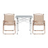 3pc Camping Table Chair Set Outdoor Folding Aluminium Portable Picnic