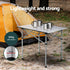 3pc Camping Table Chair Set Outdoor Folding Aluminium Portable Picnic