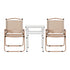 3pc Camping Table Chair Set Outdoor Folding Aluminium Portable Picnic